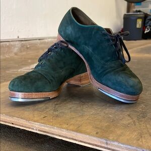 Custom Green Suede Capezio K360s